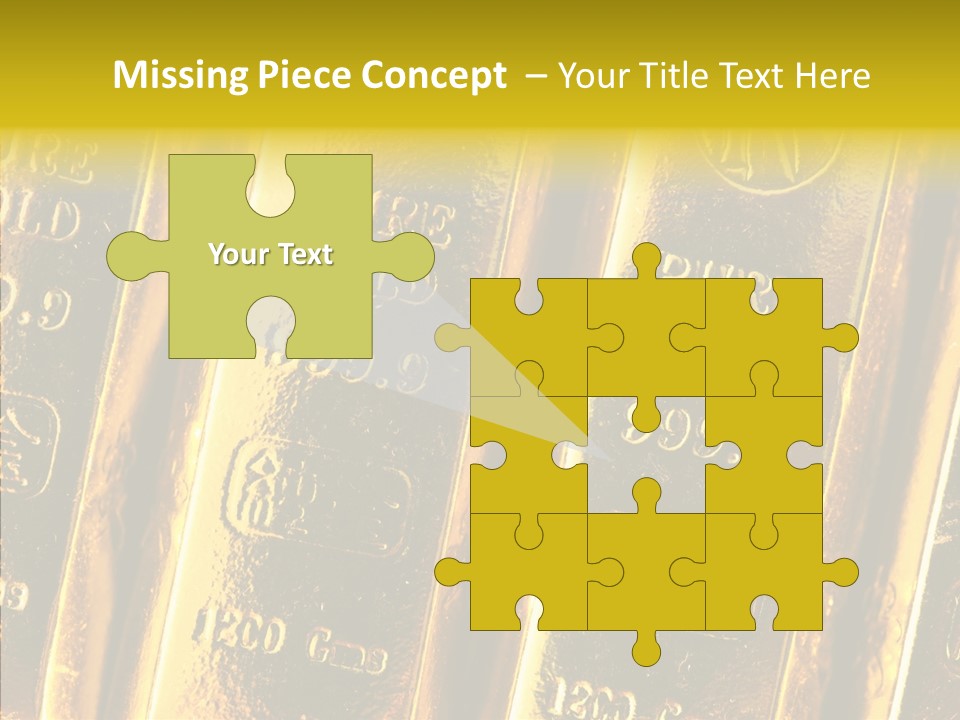 Bars Gold PowerPoint Template