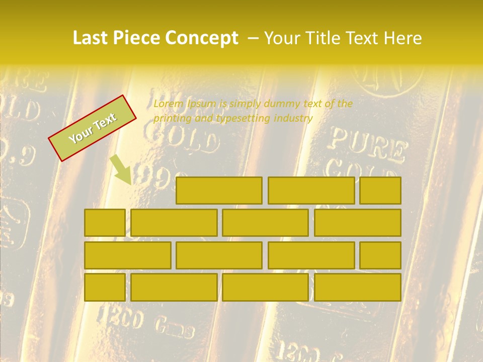 Bars Gold PowerPoint Template