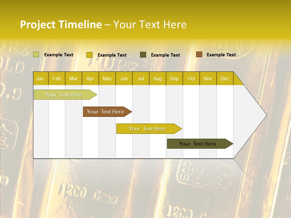 Bars Gold PowerPoint Template