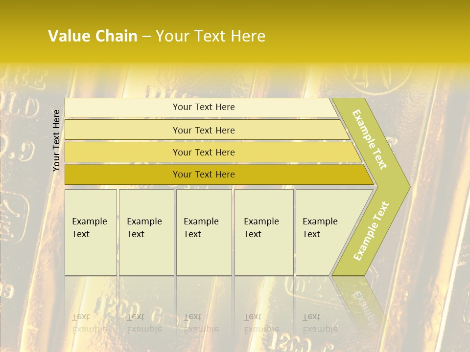Bars Gold PowerPoint Template