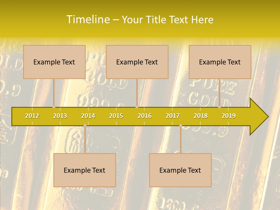 Bars Gold PowerPoint Template