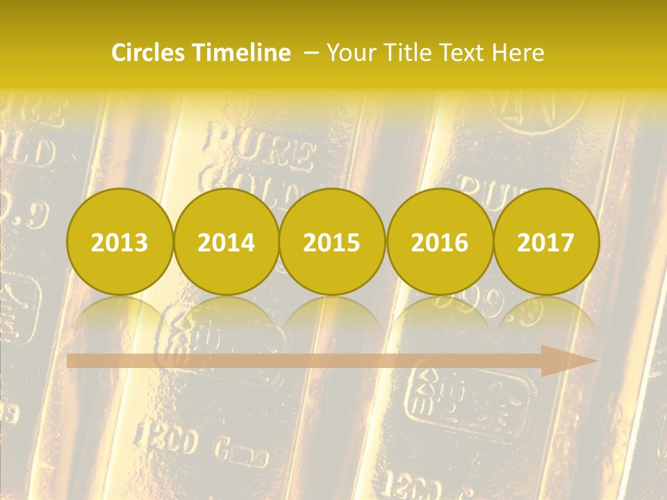 Bars Gold PowerPoint Template