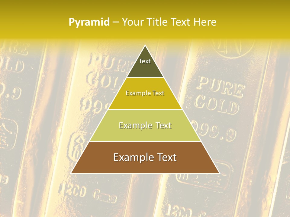 Bars Gold PowerPoint Template