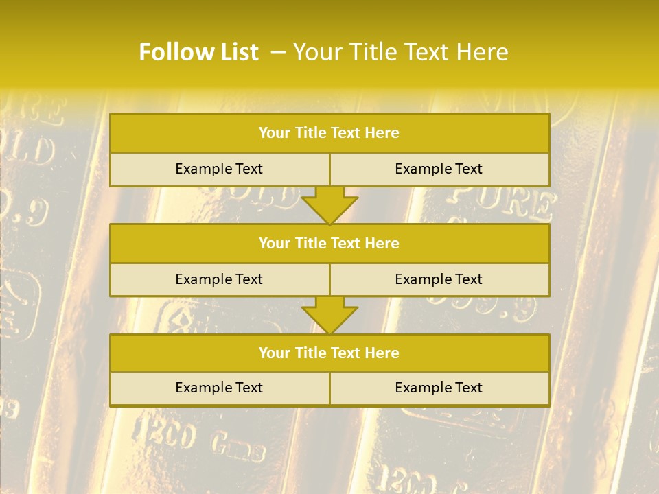 Bars Gold PowerPoint Template