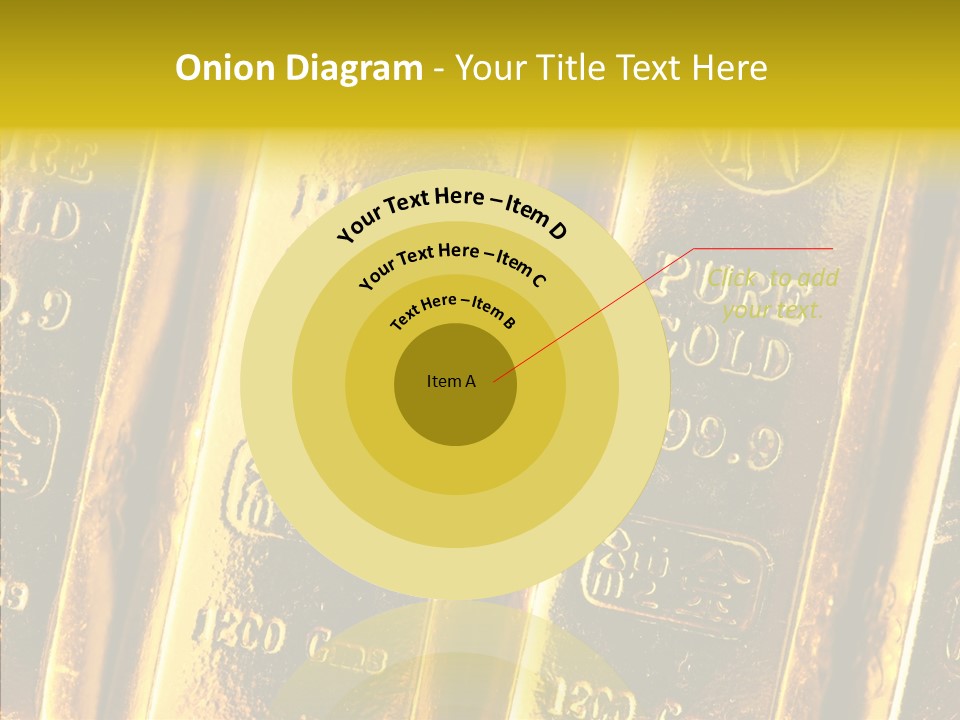 Bars Gold PowerPoint Template