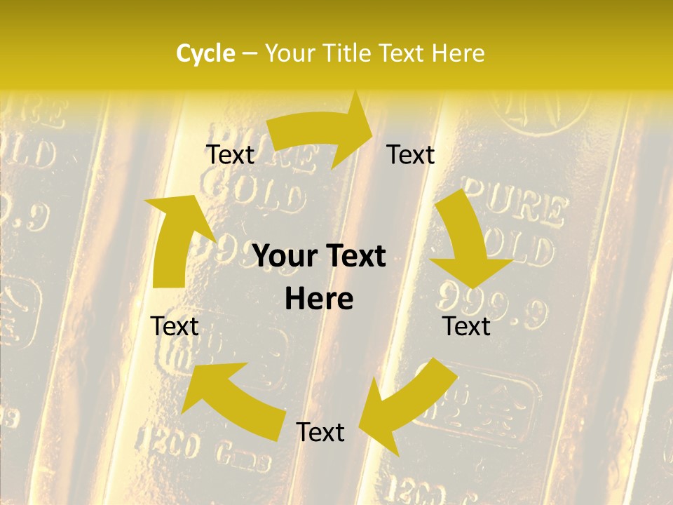 Bars Gold PowerPoint Template