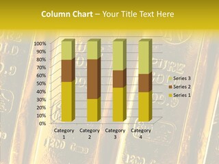 Bars Gold PowerPoint Template