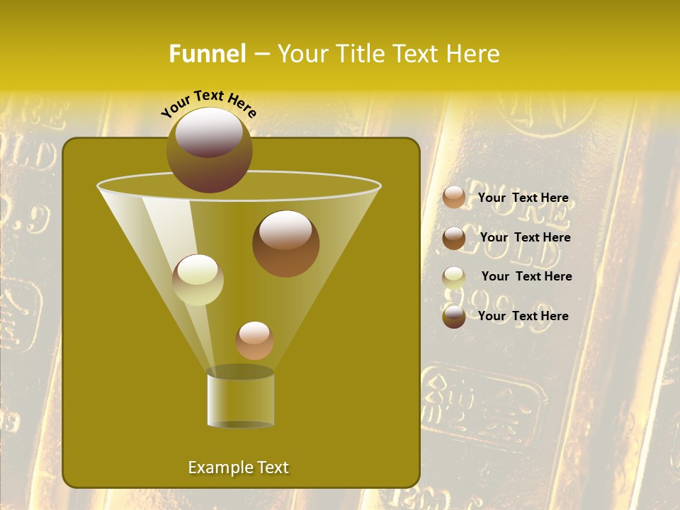 Bars Gold PowerPoint Template