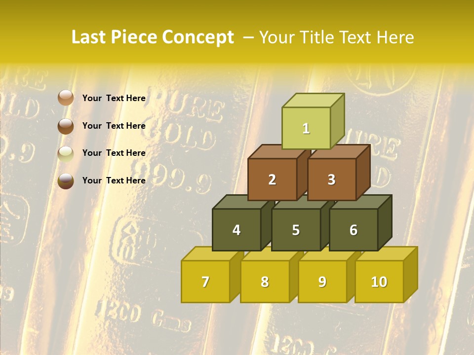 Bars Gold PowerPoint Template