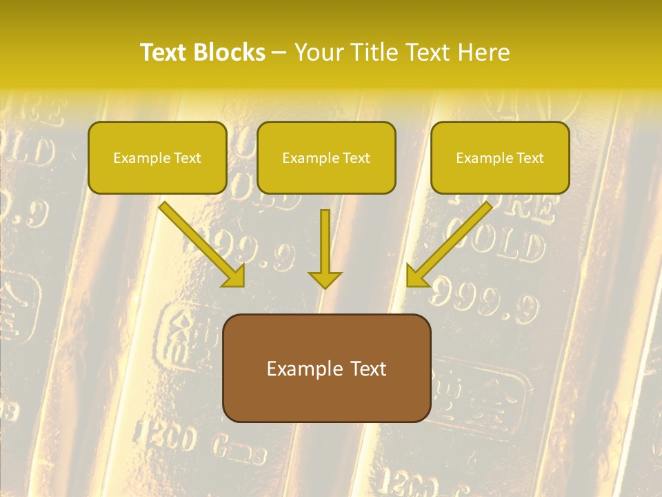 Bars Gold PowerPoint Template