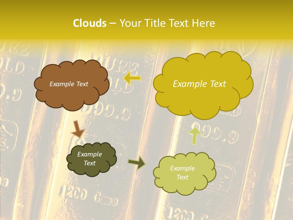 Bars Gold PowerPoint Template