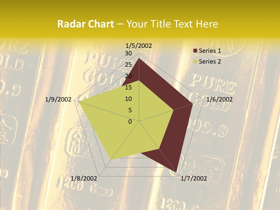 Bars Gold PowerPoint Template