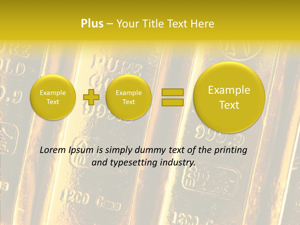 Bars Gold PowerPoint Template