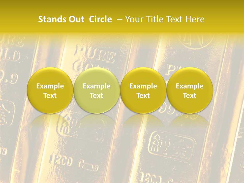 Bars Gold PowerPoint Template