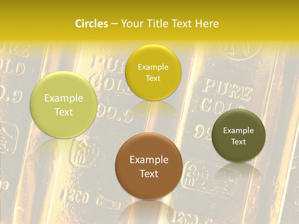 Bars Gold PowerPoint Template