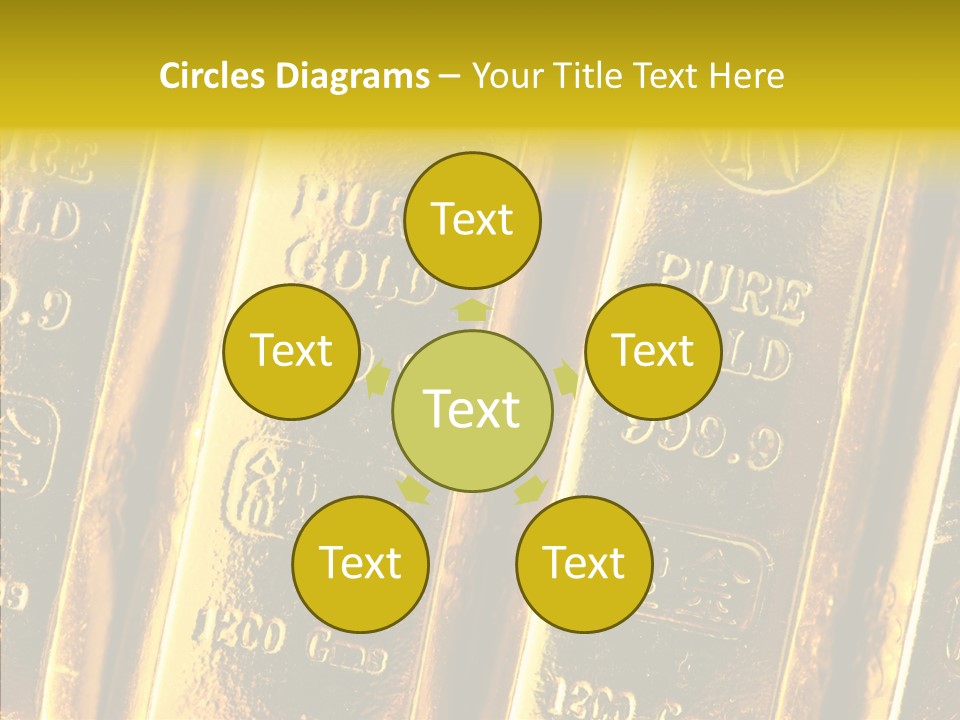 Bars Gold PowerPoint Template