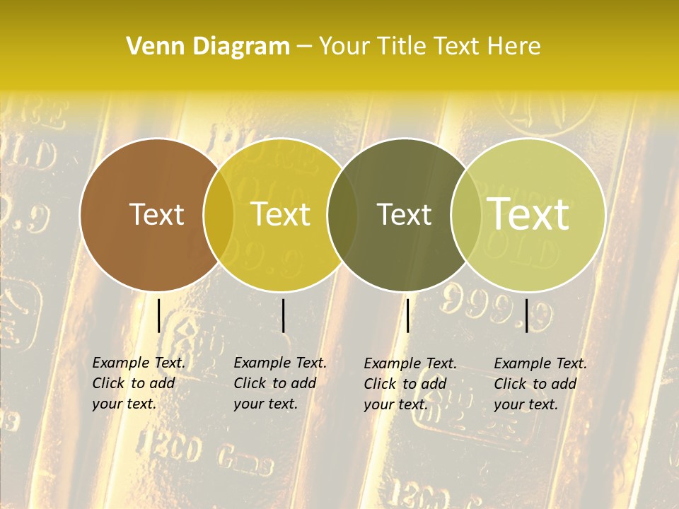 Bars Gold PowerPoint Template