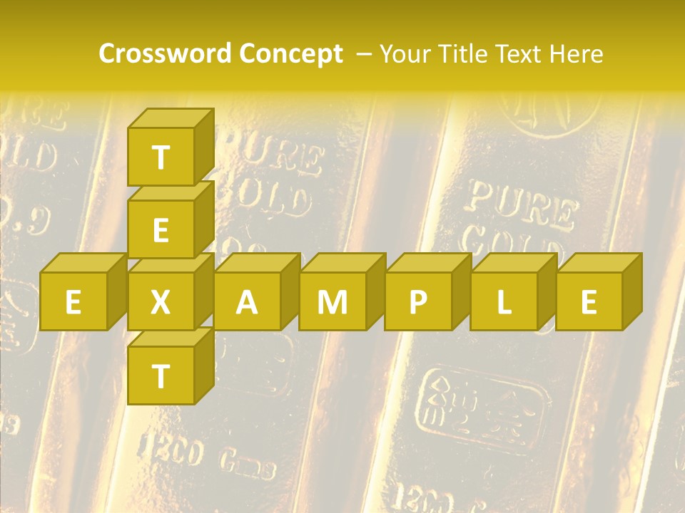 Bars Gold PowerPoint Template