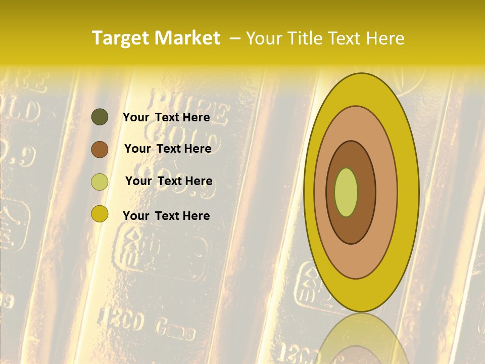 Bars Gold PowerPoint Template
