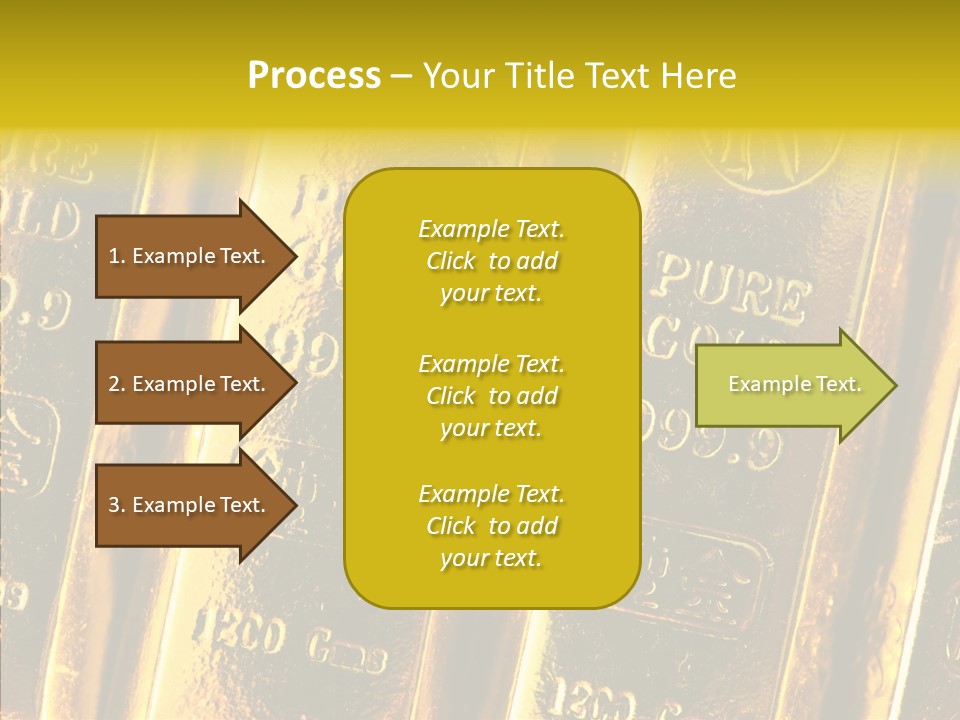 Bars Gold PowerPoint Template