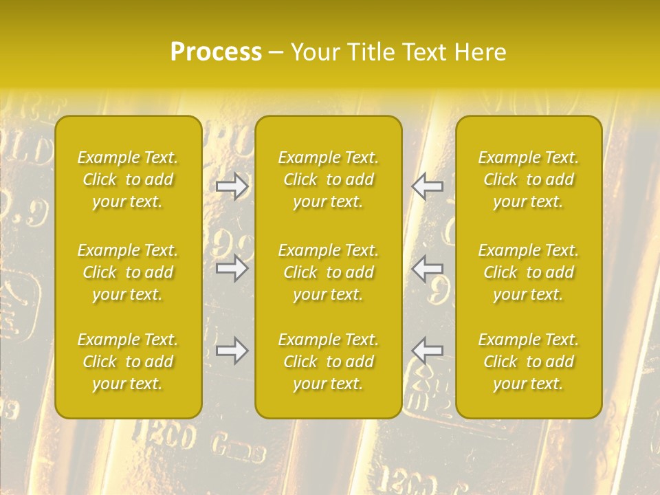 Bars Gold PowerPoint Template