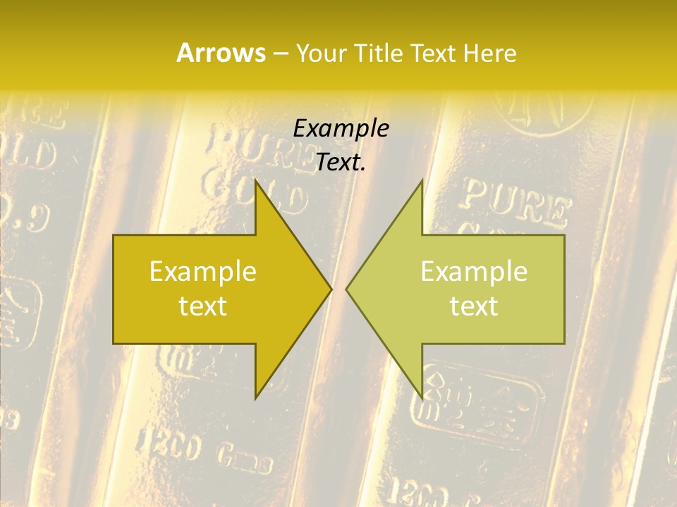 Bars Gold PowerPoint Template