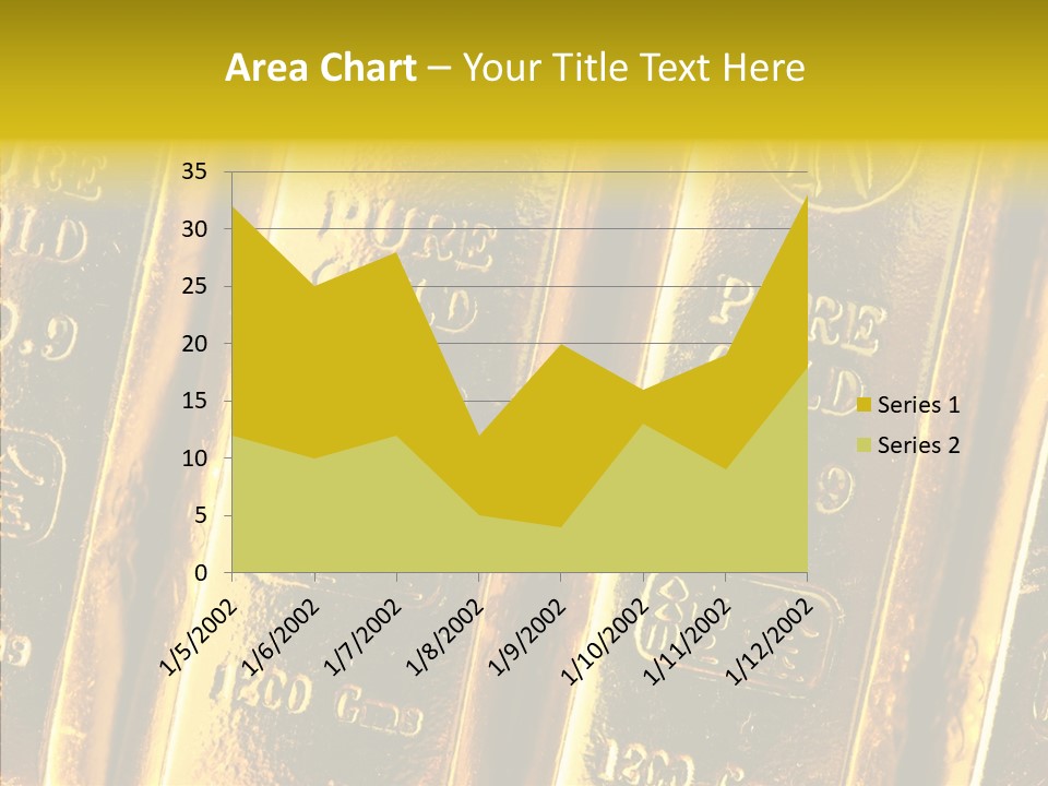 Bars Gold PowerPoint Template