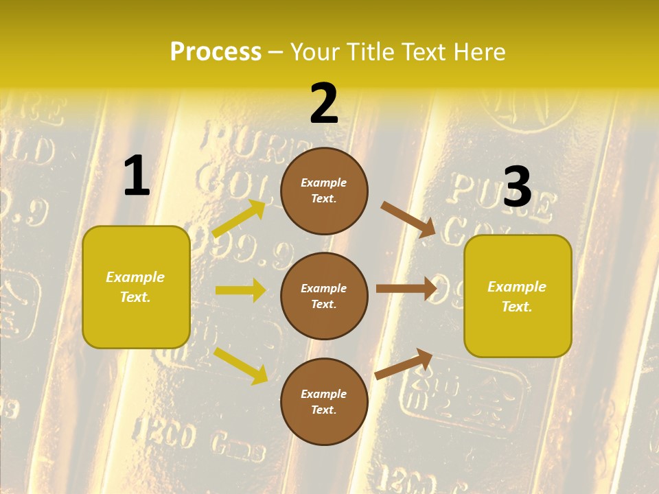 Bars Gold PowerPoint Template
