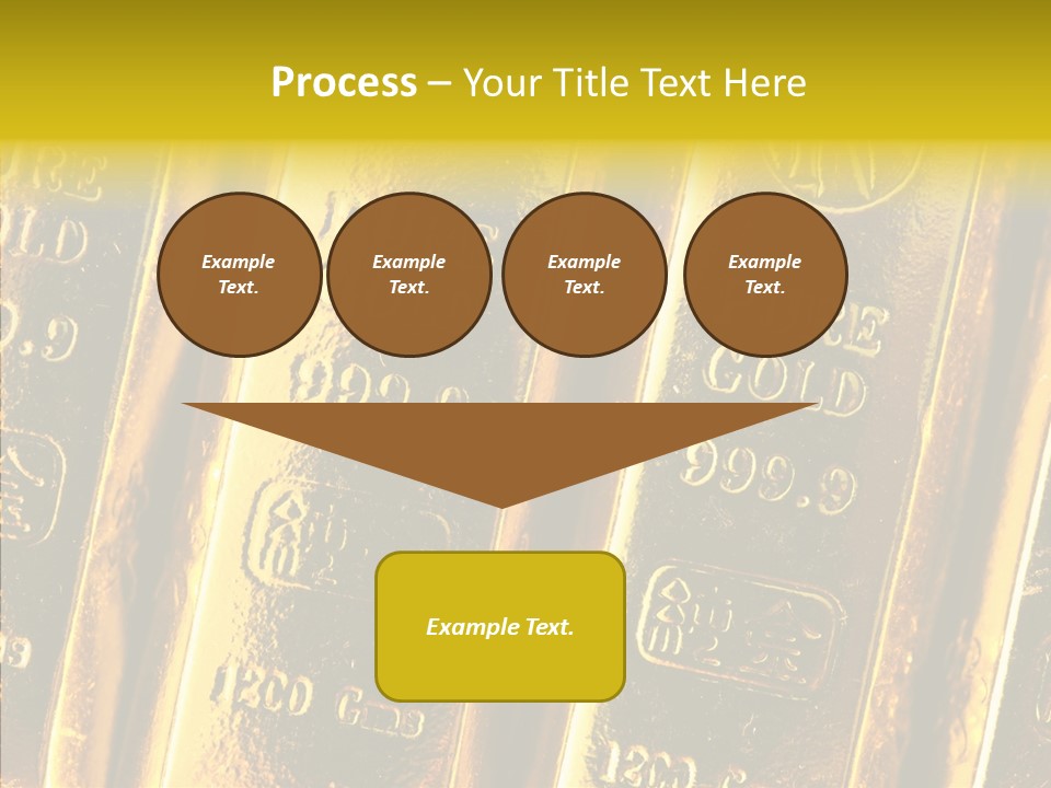 Bars Gold PowerPoint Template