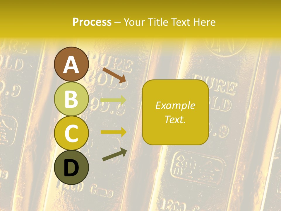 Bars Gold PowerPoint Template
