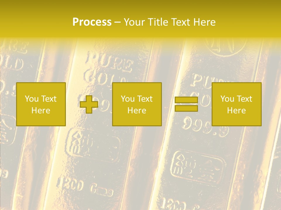 Bars Gold PowerPoint Template