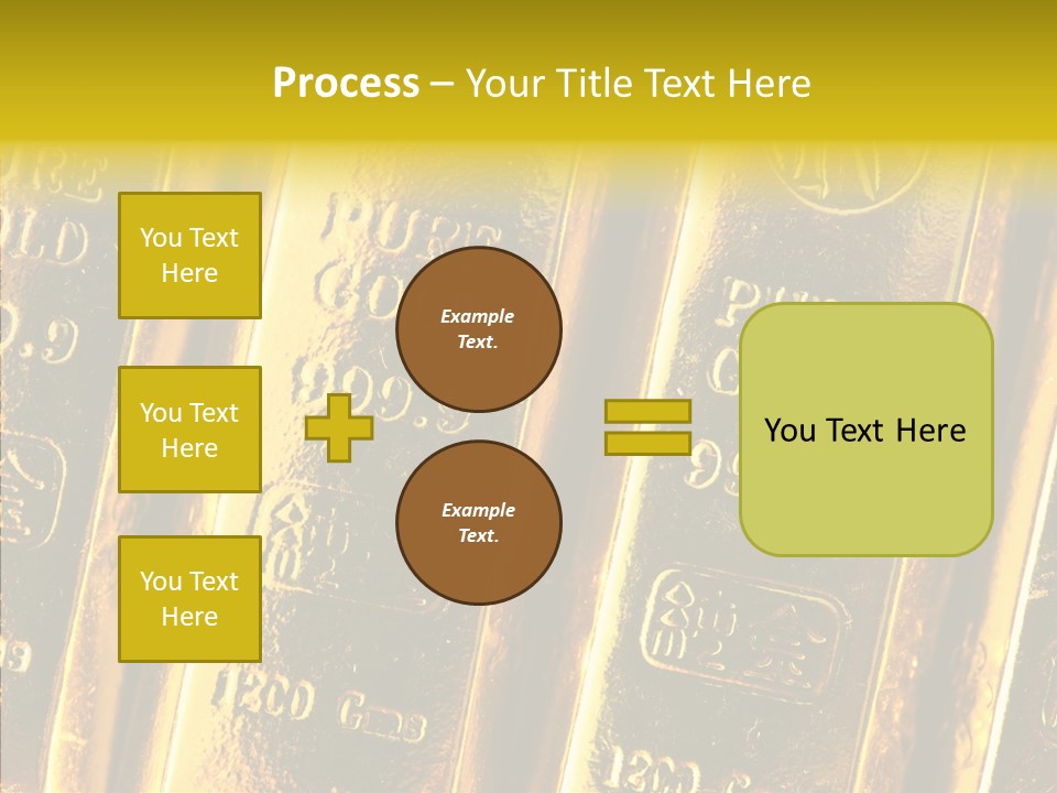 Bars Gold PowerPoint Template