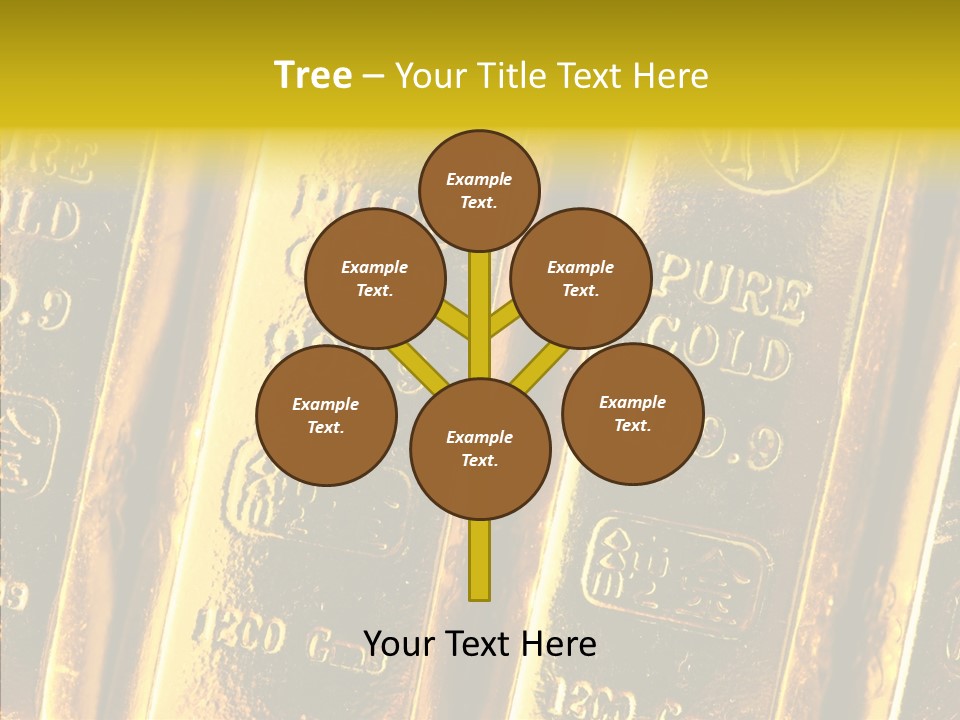 Bars Gold PowerPoint Template