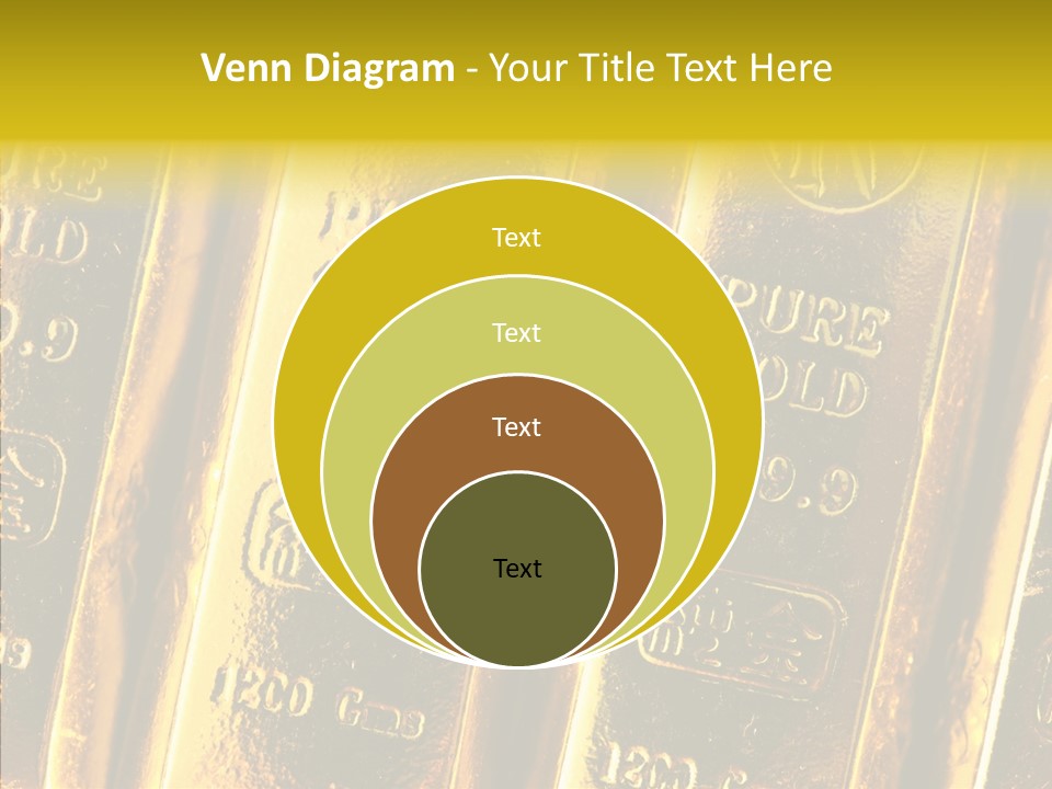 Bars Gold PowerPoint Template