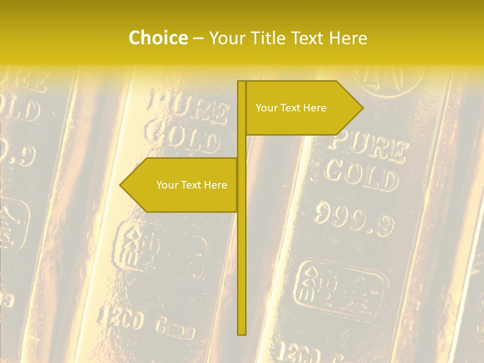 Bars Gold PowerPoint Template