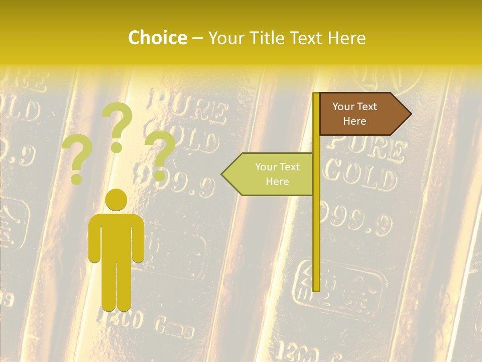 Bars Gold PowerPoint Template