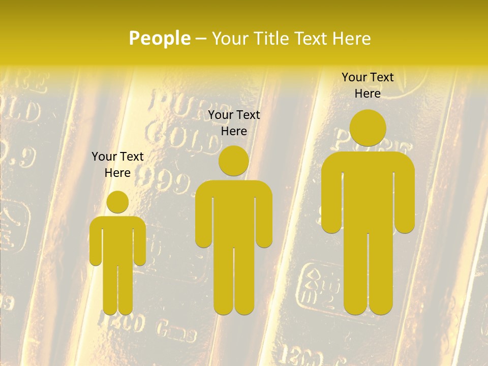 Bars Gold PowerPoint Template