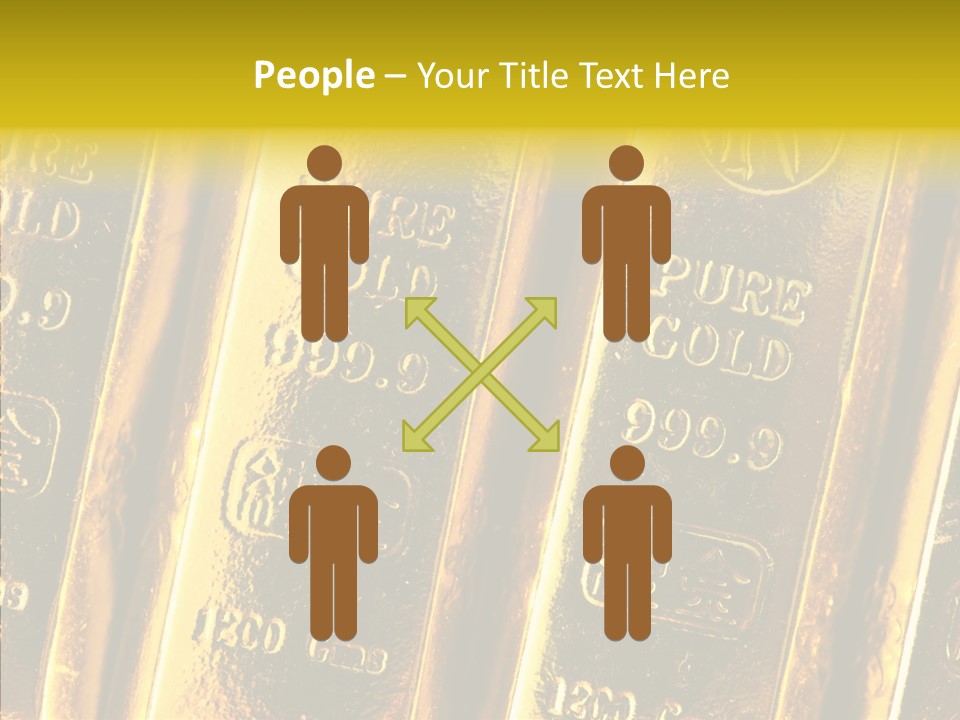 Bars Gold PowerPoint Template