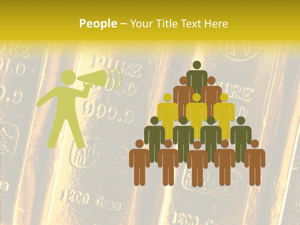 Bars Gold PowerPoint Template