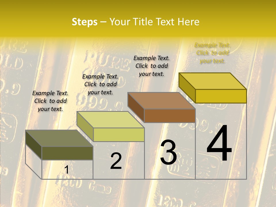 Bars Gold PowerPoint Template