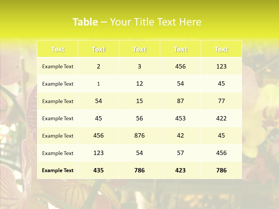 Table Business Paperwork PowerPoint Template