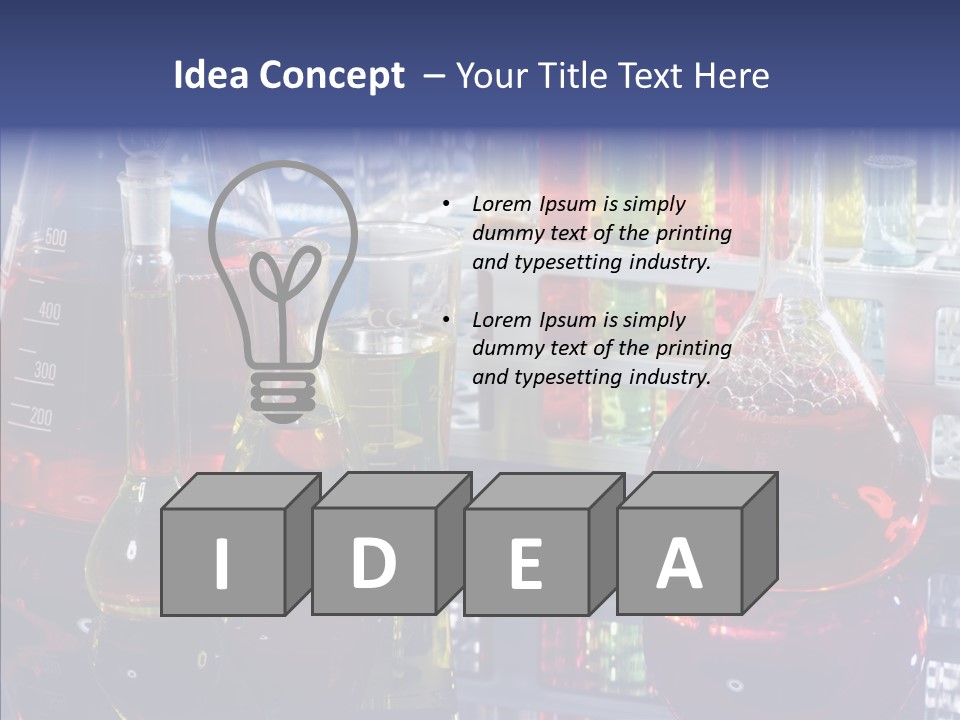 Test Syringe Metabolic PowerPoint Template