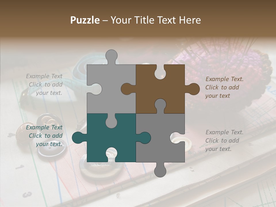 Things In Sewing PowerPoint Template