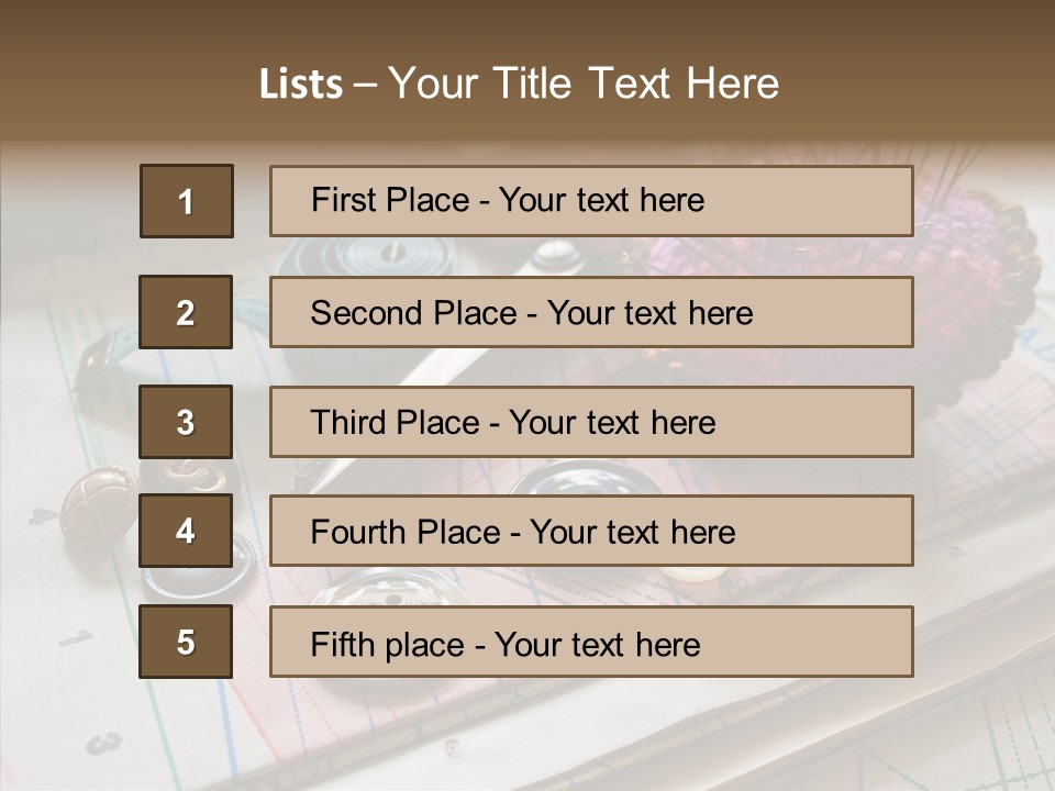Things In Sewing PowerPoint Template