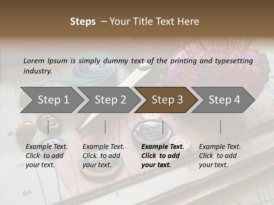 Things In Sewing PowerPoint Template