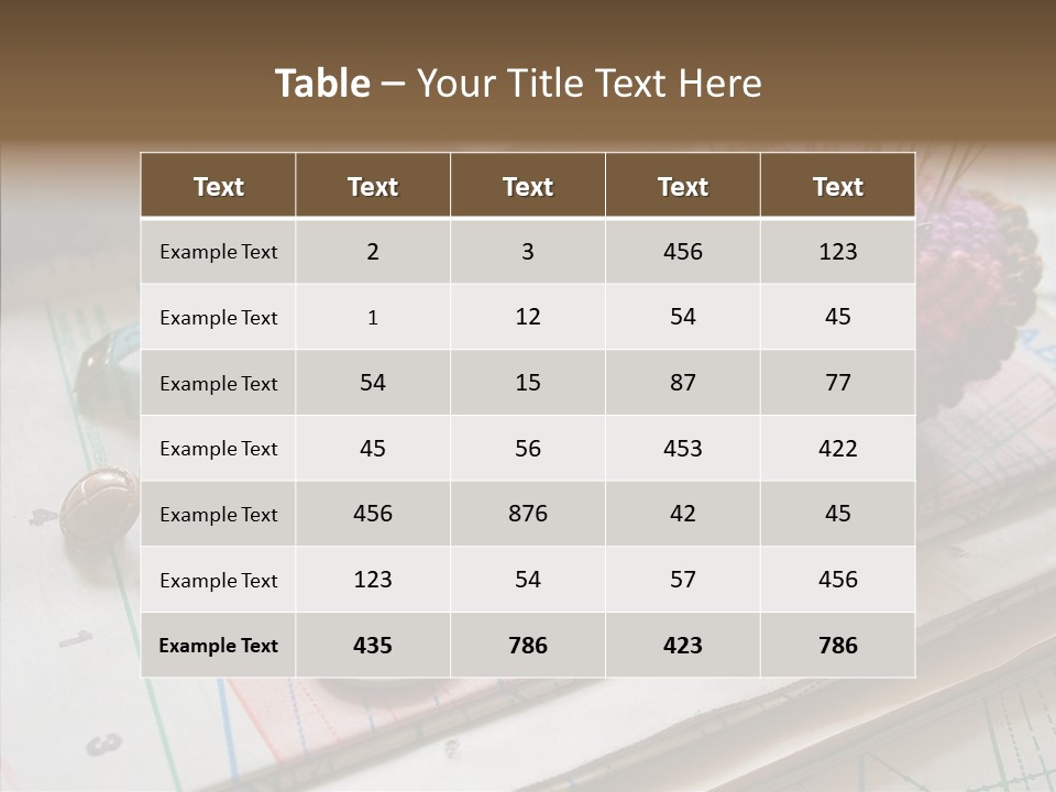 Things In Sewing PowerPoint Template
