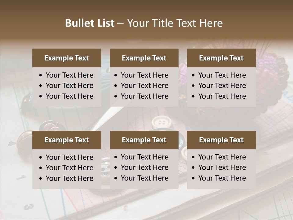 Things In Sewing PowerPoint Template