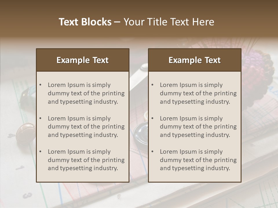 Things In Sewing PowerPoint Template