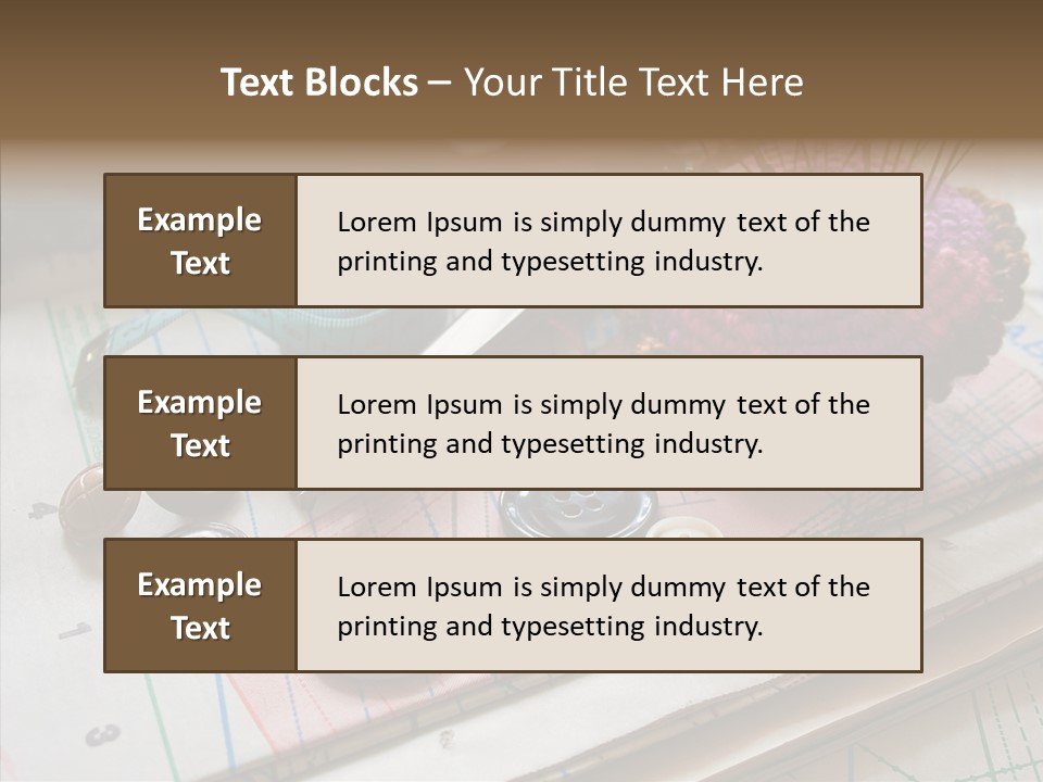 Things In Sewing PowerPoint Template