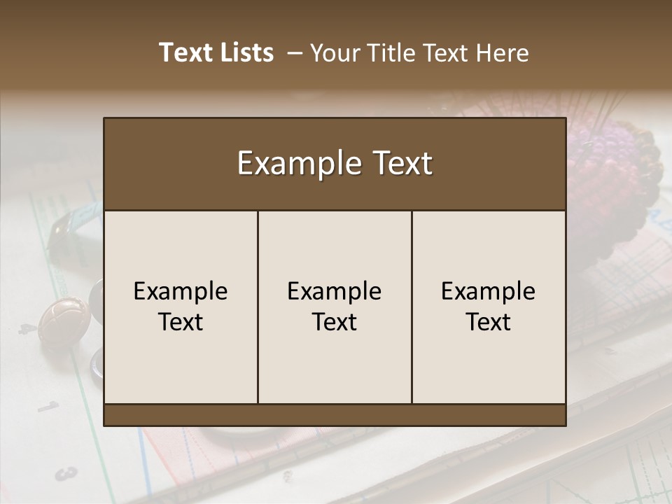 Things In Sewing PowerPoint Template